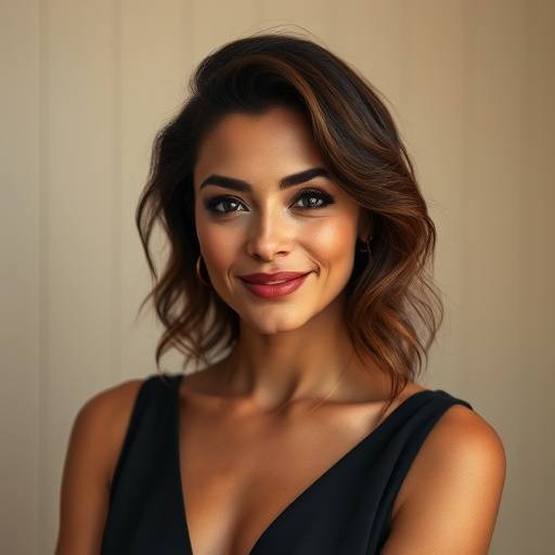 Retrato de Beatriz Sampaio, atriz e fundadora da academia